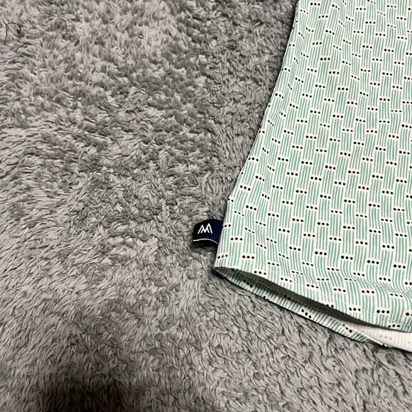 Mizzen+Main Leeward Shirt Mens Large Short Sleeve Button Up Performance Stretch - Picture 2 of 9